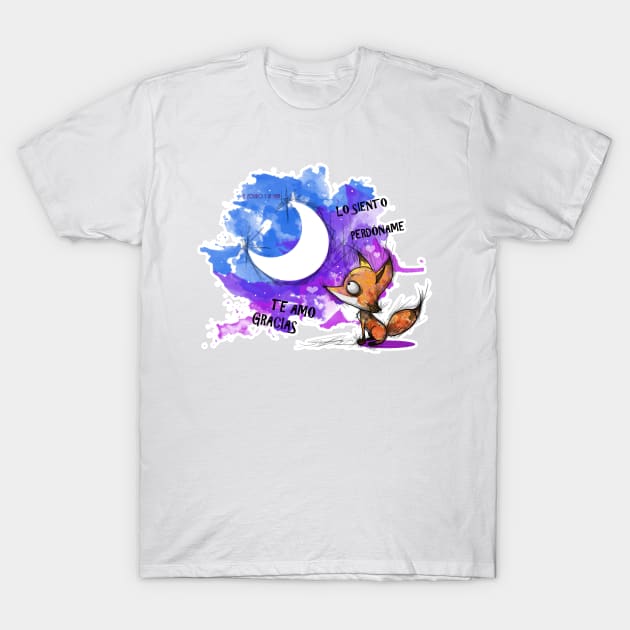 El zorro y la Luna T-Shirt by JonasEmanuel